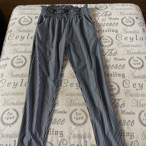 black & white stripped pants